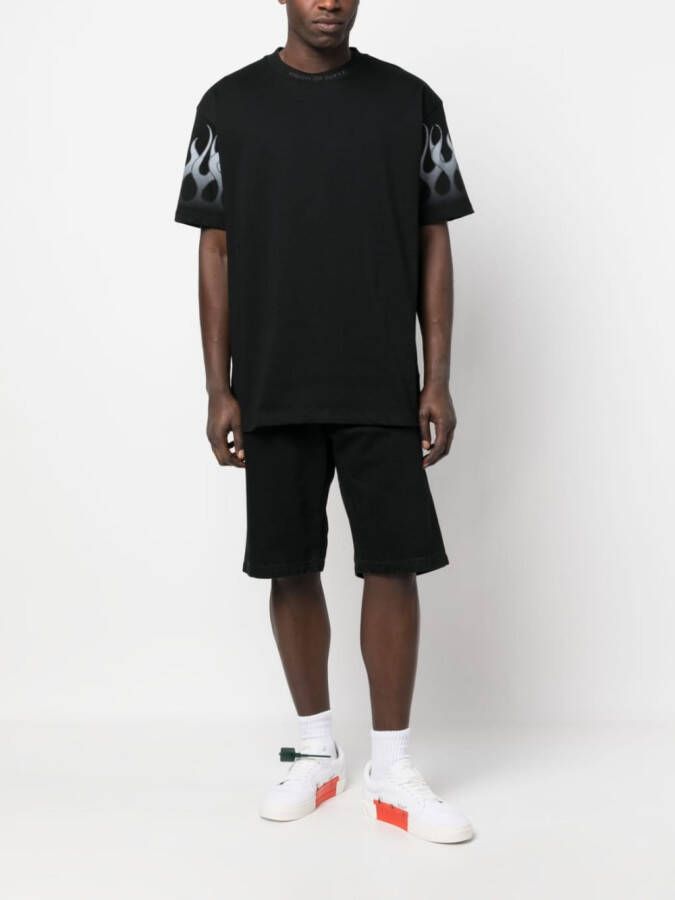 Vision Of Super T-shirt met vlammenprint Zwart