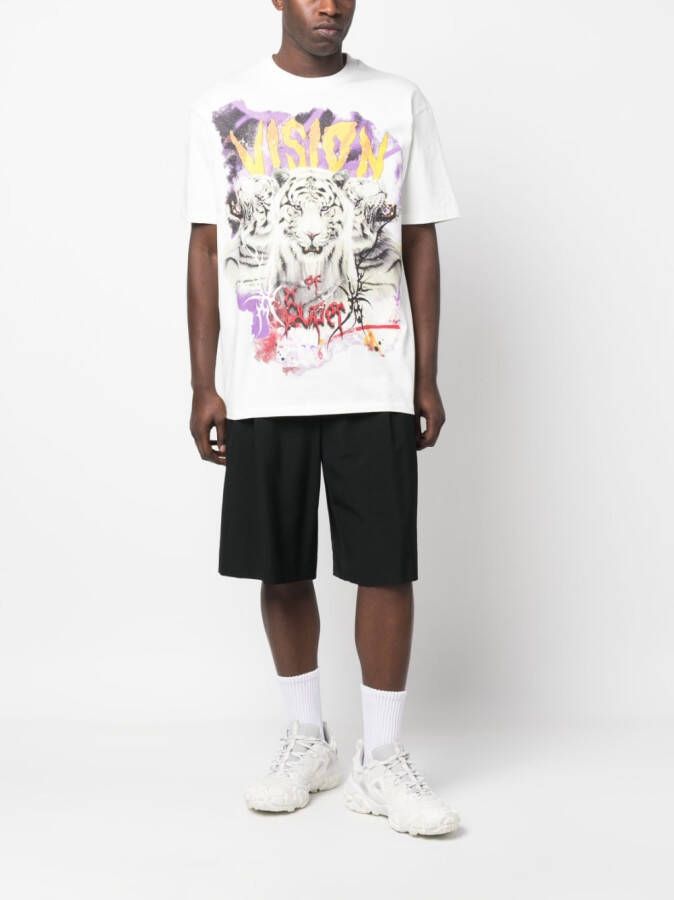 Vision Of Super T-shirt met print Wit