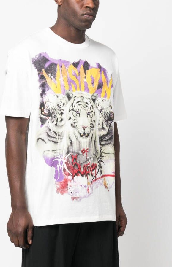 Vision Of Super T-shirt met print Wit