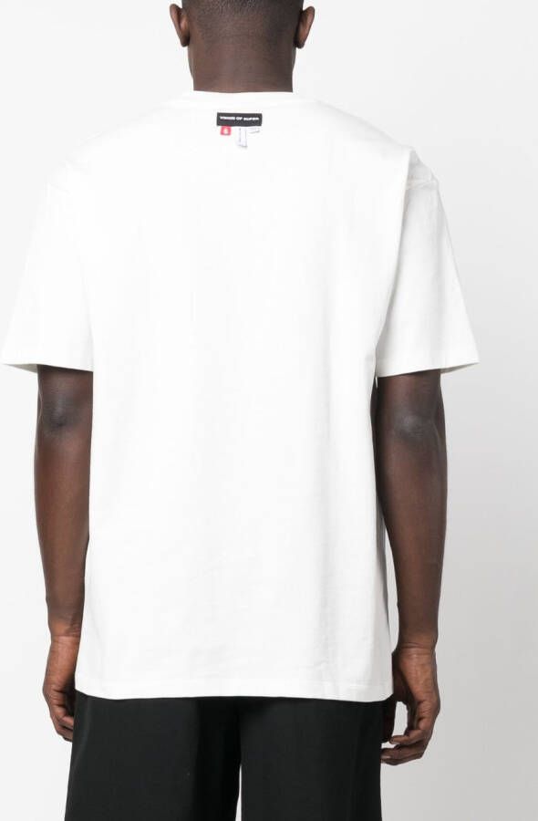 Vision Of Super T-shirt met print Wit