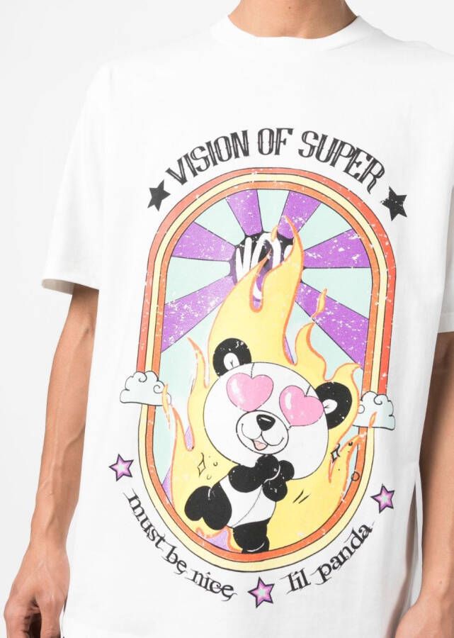 Vision Of Super T-shirt met print Wit