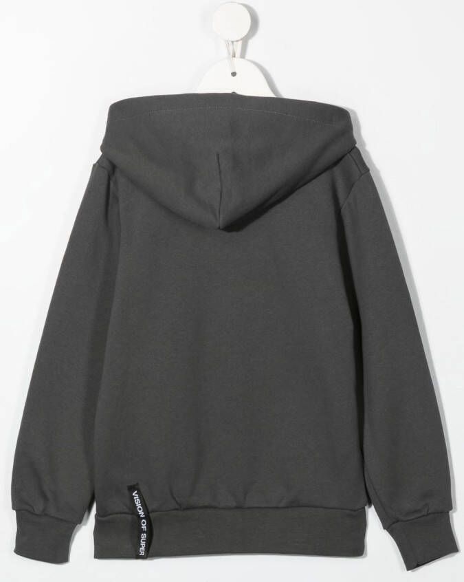 Vision Of Super Kids Hoodie met print Grijs