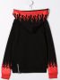 Vision Of Super Kids Hoodie met vlam print Zwart - Thumbnail 2