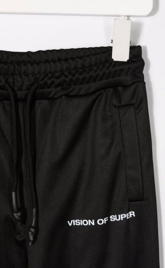 Vision Of Super Kids Joggingbroek met vlammenprint afwerking Zwart