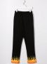 Vision Of Super Kids Joggingbroek met vlam print Zwart - Thumbnail 2