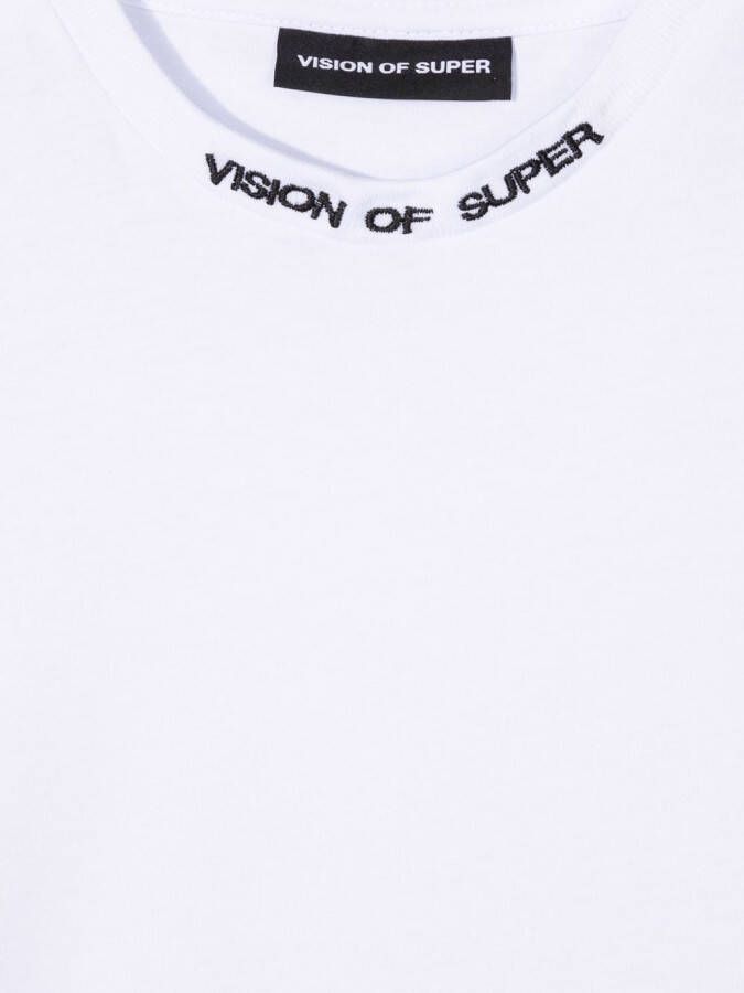 Vision Of Super Kids T-shirt met geborduurd logo Wit