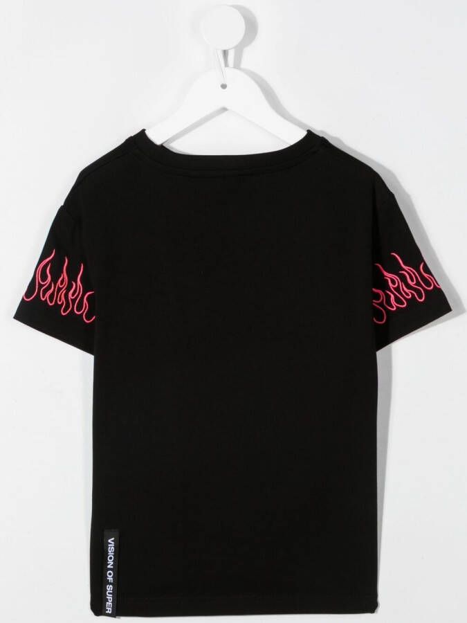 Vision Of Super Kids T-shirt met print Zwart