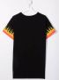 Vision Of Super Kids T-shirt met vlam print Zwart - Thumbnail 2