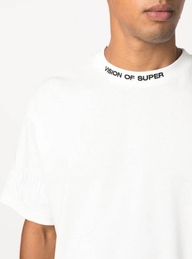 Vision Of Super T-shirt met geborduurd logo Wit