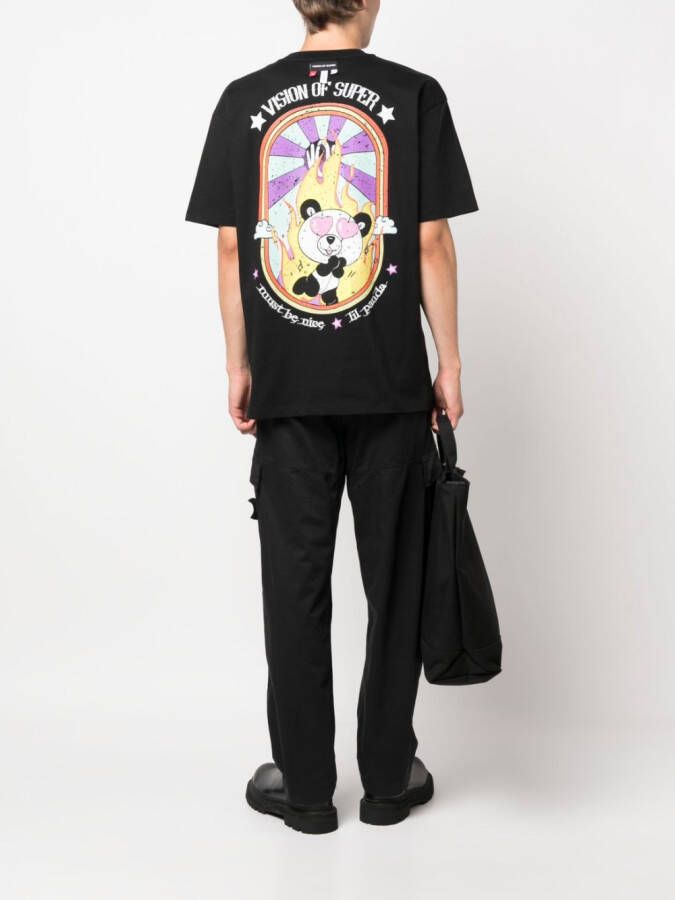 Vision Of Super T-shirt met geborduurd logo Zwart