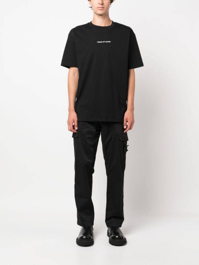 Vision Of Super T-shirt met geborduurd logo Zwart