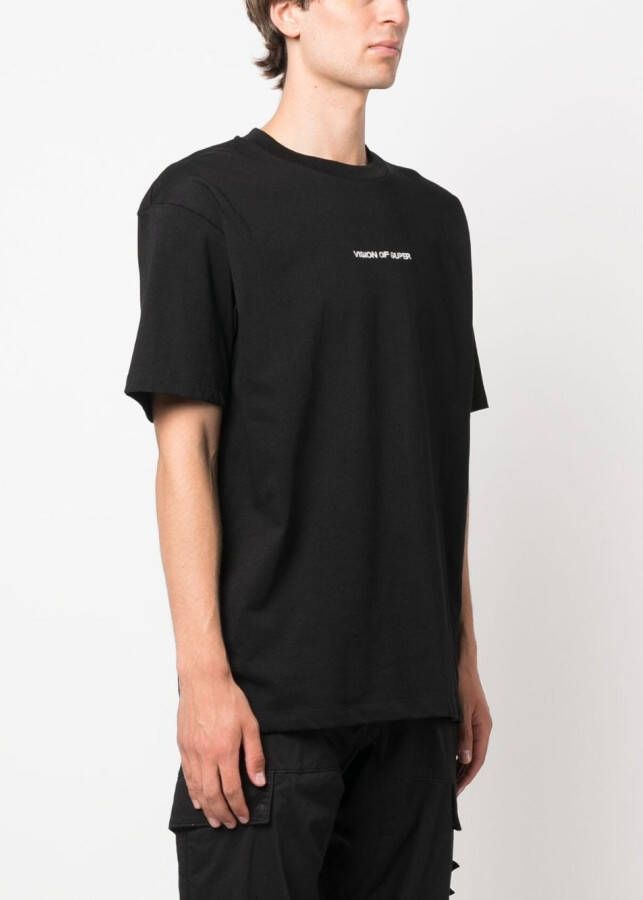 Vision Of Super T-shirt met geborduurd logo Zwart