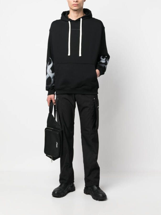 Vision Of Super Hoodie met print Zwart
