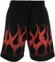 Vision Of Super Shorts met vlammenprint Zwart - Thumbnail 2