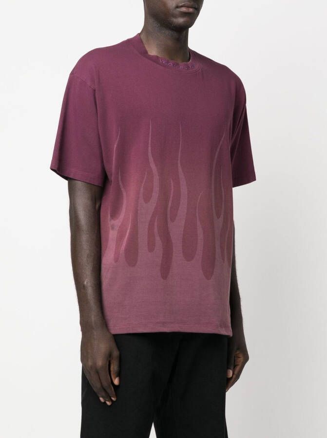 Vision Of Super T-shirt met geborduurd logo Paars