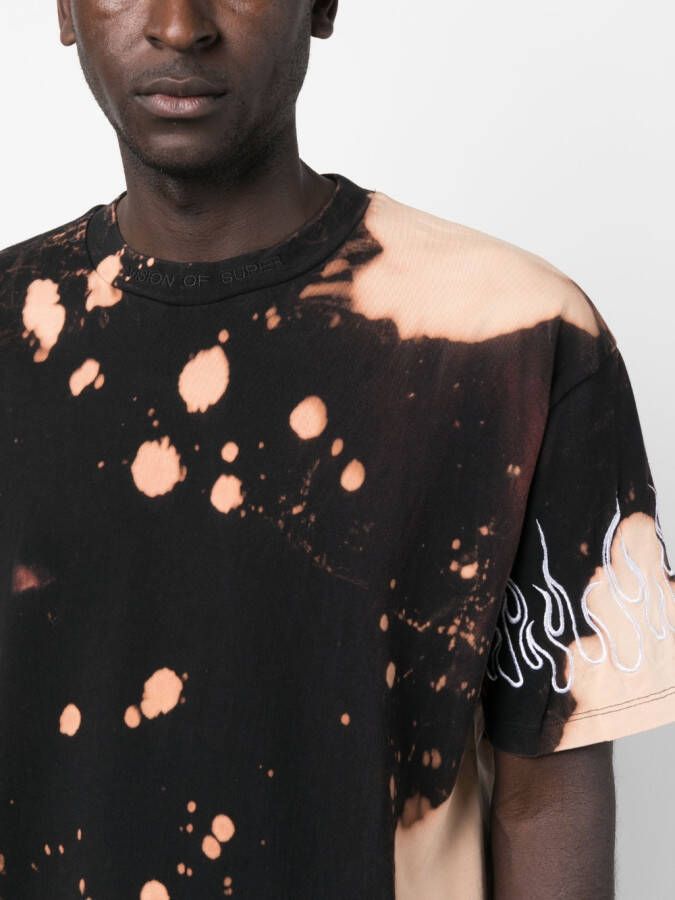 Vision Of Super T-shirt met tie-dye print Zwart