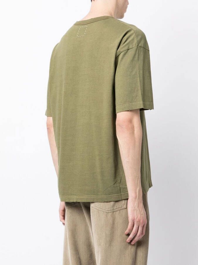 visvim T-shirt met patch Grijs