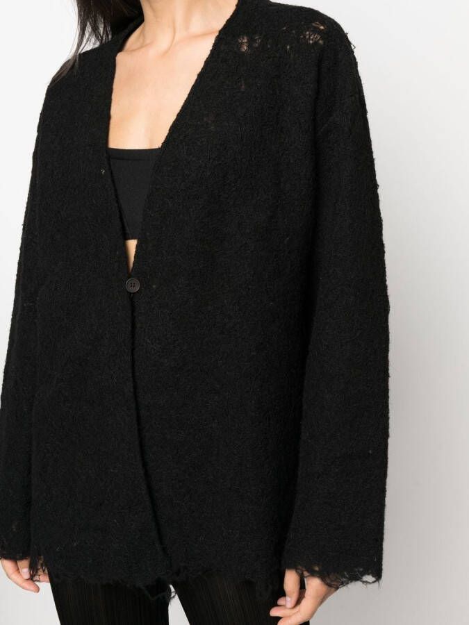 VITELLI Gerafeld vest Zwart