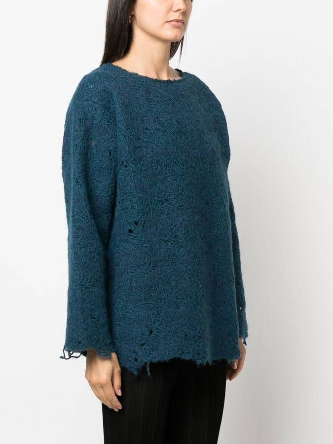 VITELLI Trui met gerafeld-effect Blauw