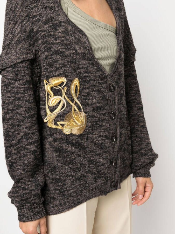 VITELLI Vest met borduurwerk Bruin