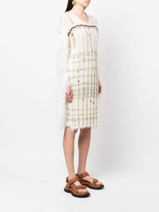 VITELLI Gebreide trui-jurk Beige