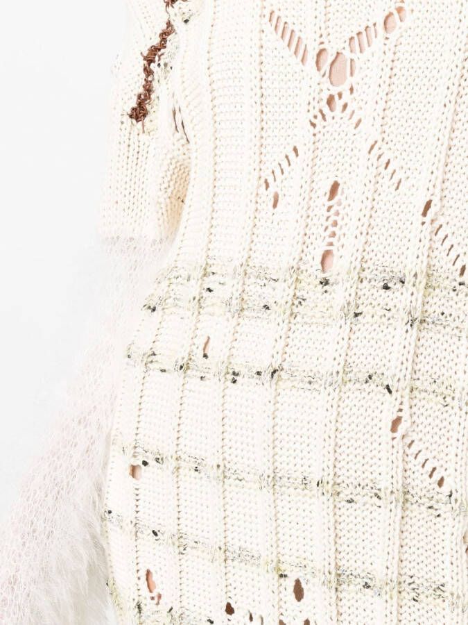 VITELLI Gebreide trui-jurk Beige
