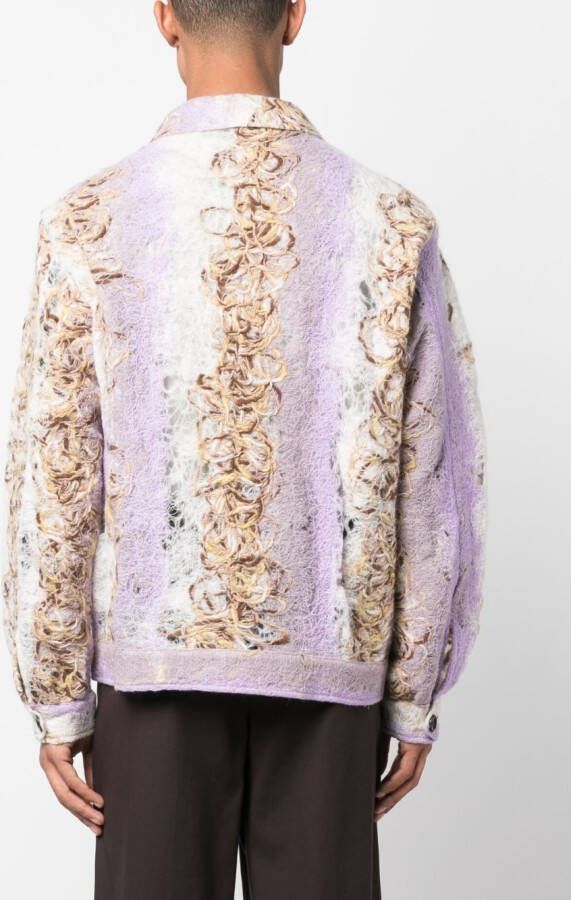 VITELLI Bomberjack met print Beige