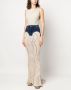 VITELLI Maxi-jurk met gebreid vlak Blauw - Thumbnail 2