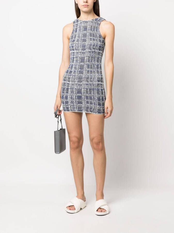 VITELLI Mouwloze mini-jurk Blauw