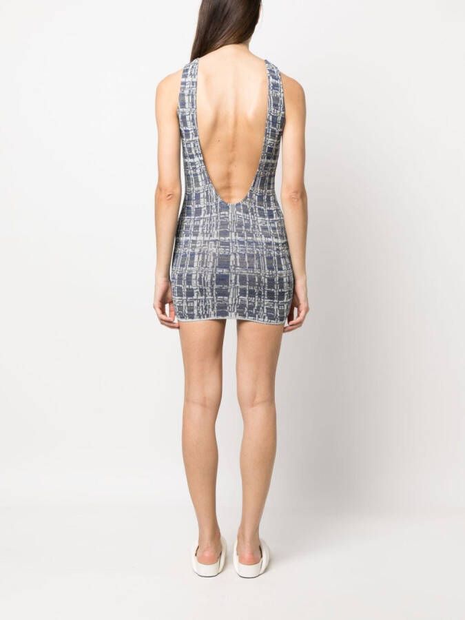VITELLI Mouwloze mini-jurk Blauw