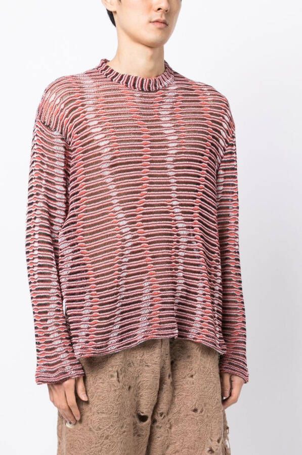 VITELLI Opengebreide sweater Oranje