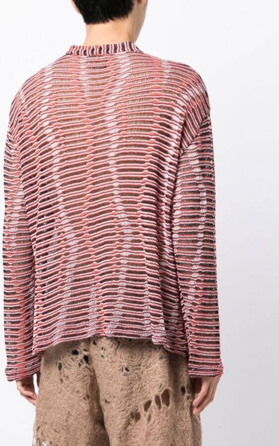 VITELLI Opengebreide sweater Oranje