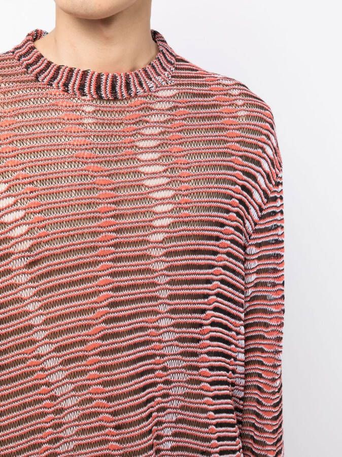 VITELLI Opengebreide sweater Oranje