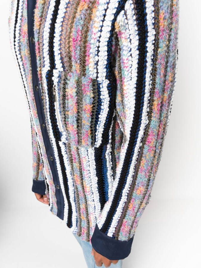 VITELLI Overhemd met gestreept vlak Blauw