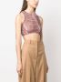 VITELLI Semi-doorzichtige top Rood - Thumbnail 3