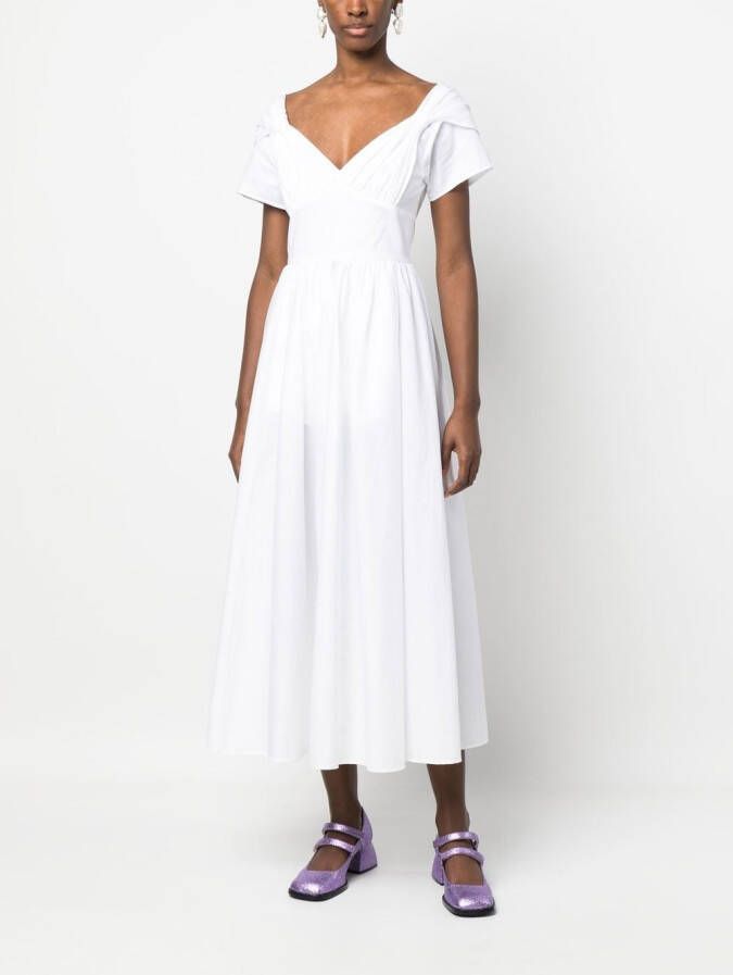 Vivetta Flared midi-jurk Wit