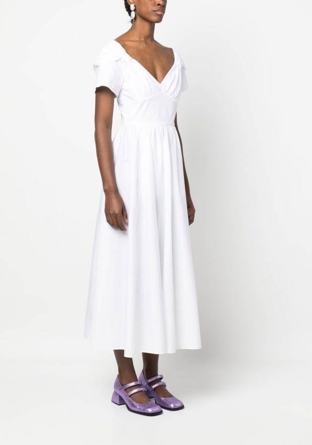 Vivetta Flared midi-jurk Wit
