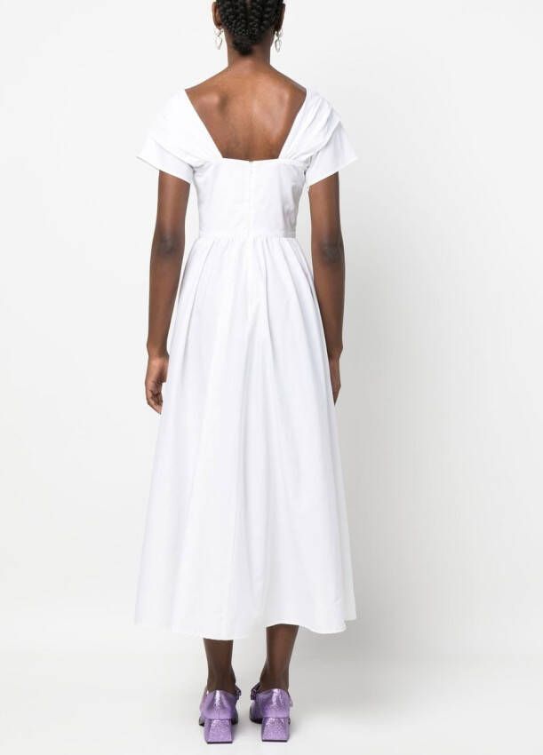 Vivetta Flared midi-jurk Wit