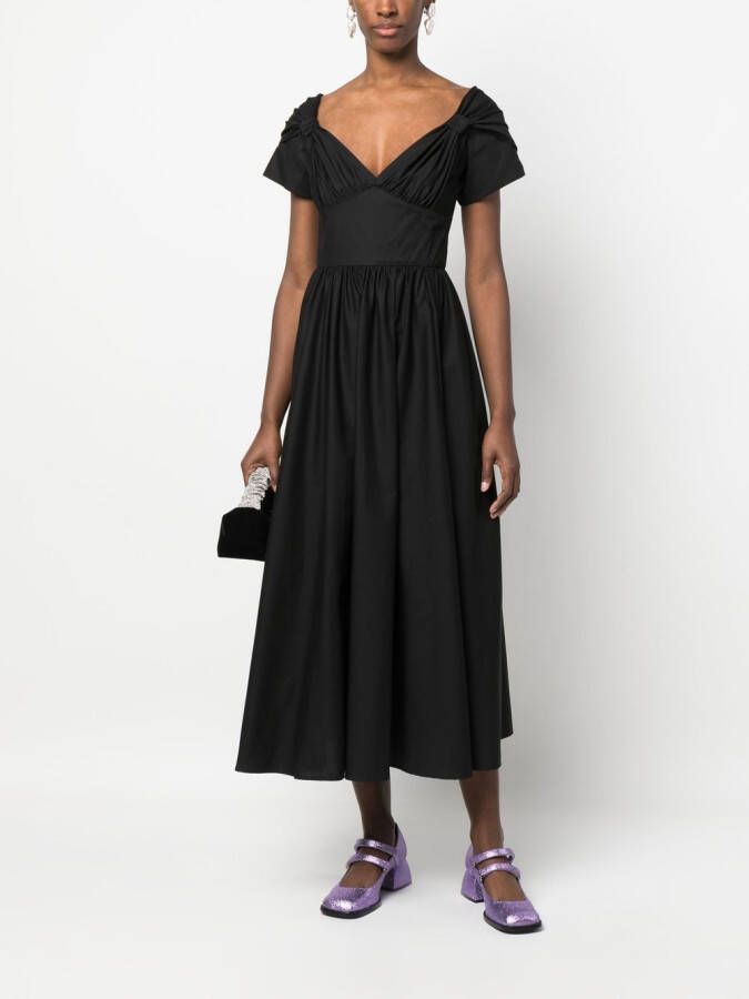 Vivetta Flared midi-jurk Zwart