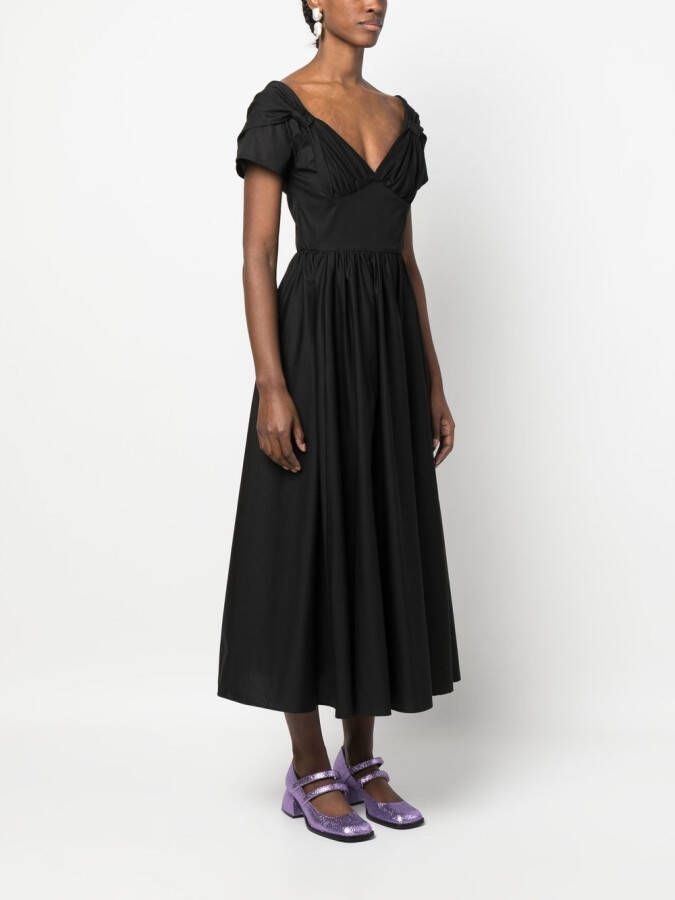 Vivetta Flared midi-jurk Zwart