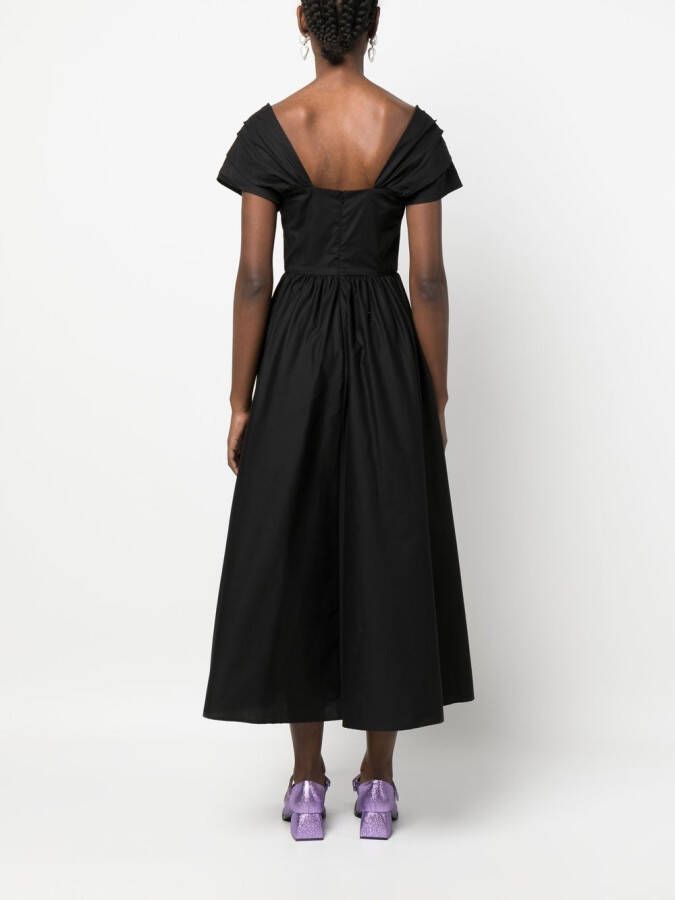 Vivetta Flared midi-jurk Zwart