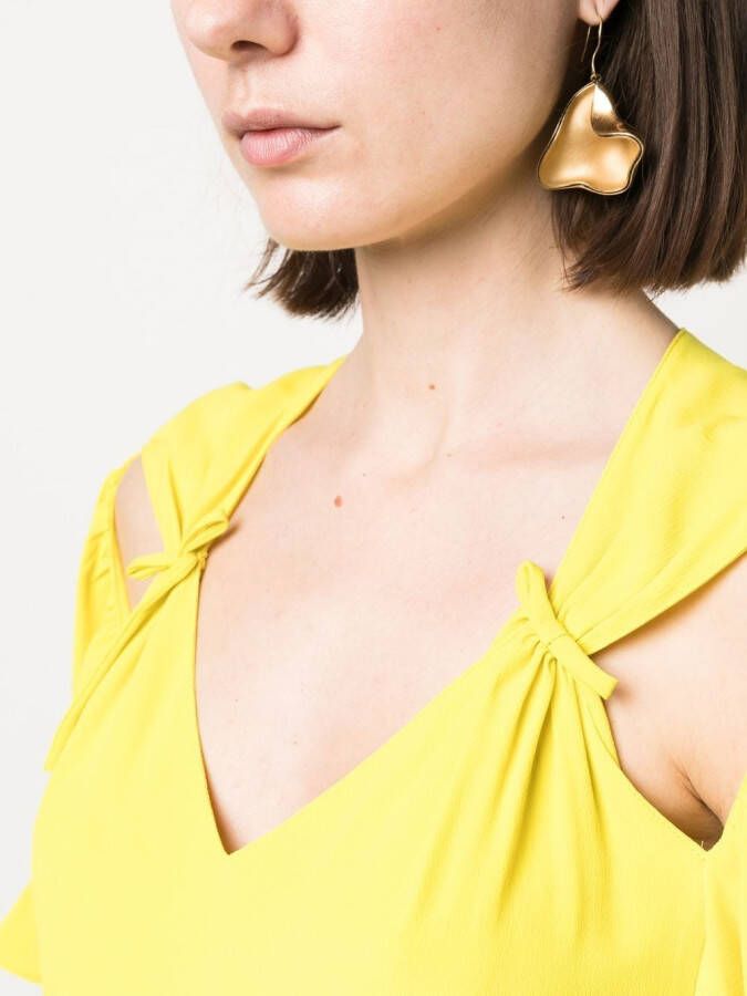 Vivetta Mini-jurk met ruches Geel