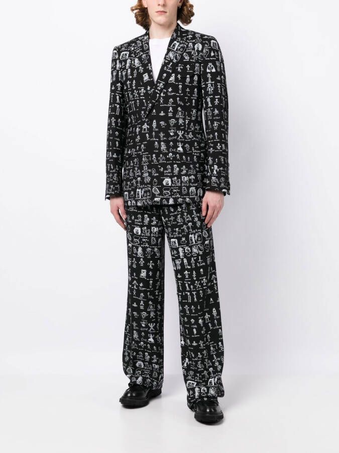 Vivienne Westwood Broek met print Zwart