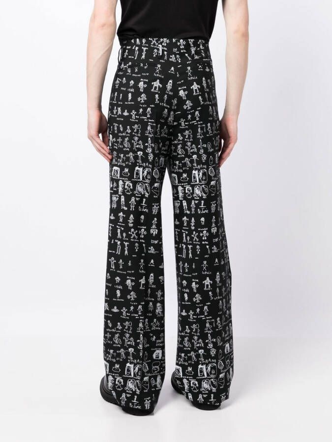 Vivienne Westwood Broek met print Zwart