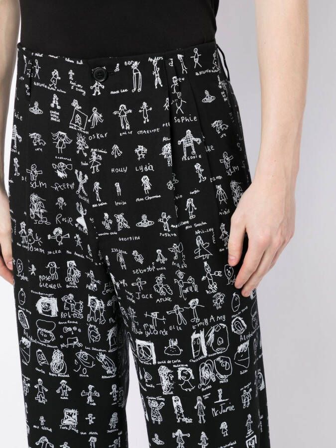 Vivienne Westwood Broek met print Zwart