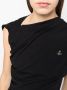 Vivienne Westwood Asymmetrisch T-shirt Zwart - Thumbnail 5
