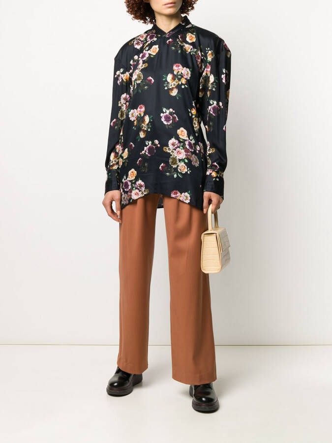 Vivienne Westwood Blouse met bloemenprint Zwart