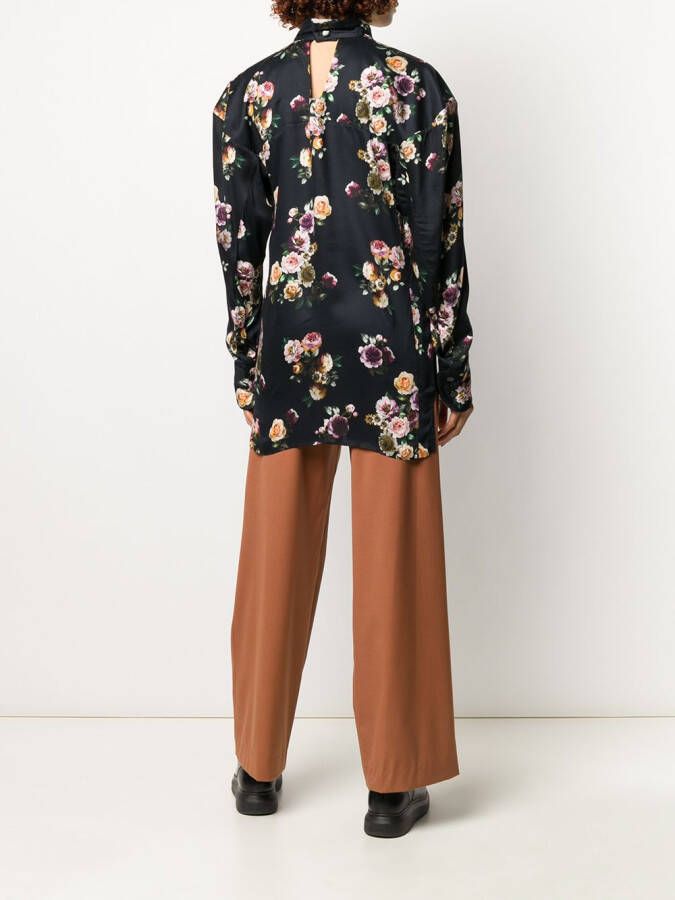 Vivienne Westwood Blouse met bloemenprint Zwart