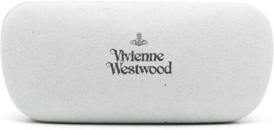 Vivienne Westwood Cary zonnebril met rechthoekig montuur Zwart