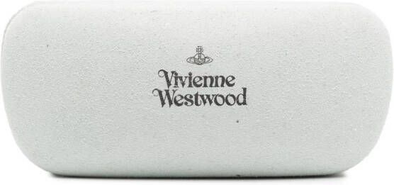 Vivienne Westwood Zonnebril met rechthoekig montuur Bruin